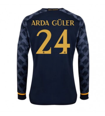 Real Madrid Arda Guler #24 Udebanetrøje 2023-24 Lange ærmer